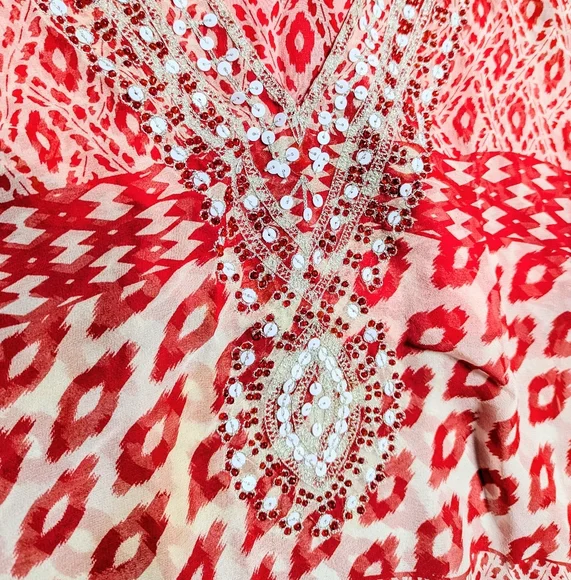 Boho Blouse Size M Bundle Lot Of 3 Tops Casual Flowy Feminine - Picture 5 of 9